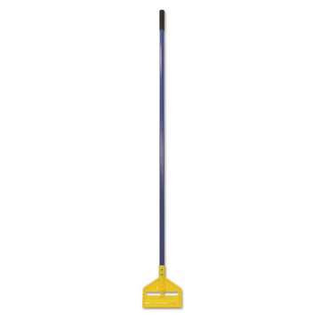 Rubbermaid® Commercial Invader Fiberglass Side-gate Wet-mop Handle, 60", Blue-yellow freeshipping - TVN Wholesale
